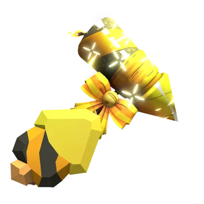 Golden Firework hammer from Flee the Facility