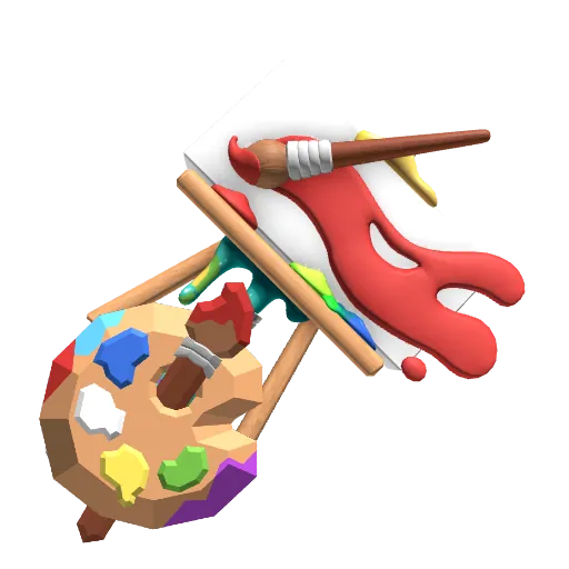 Paint Canvas hammer from Flee the Facility