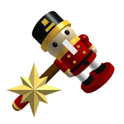 Red Nutcracker hammer from Flee the Facility